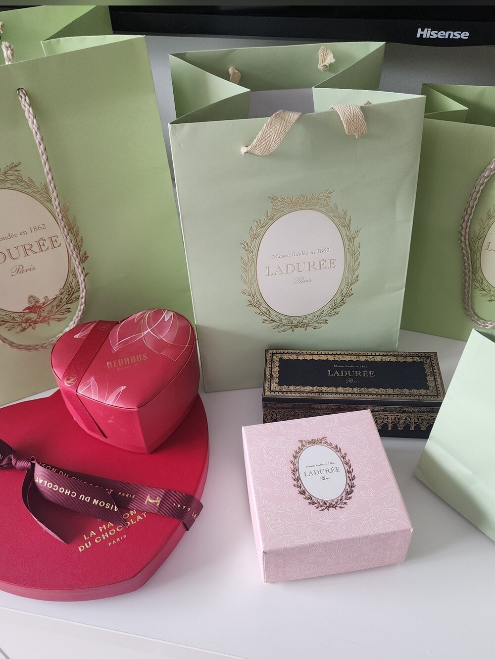 Various Laduree Boxes and Bags